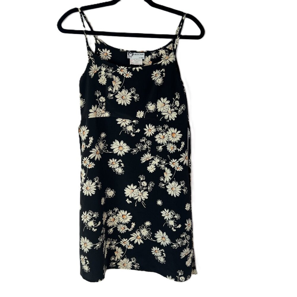 🌼M Collection Floral Sundress : Whimsical Fairy-Goth Meets 70's Boho size 3/4
